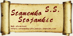 Stamenko Stojankić vizit kartica